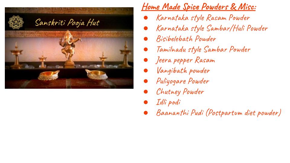 Home Made Spice Powders